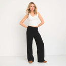 Pantalón Flare Tiro Medio Mujer
